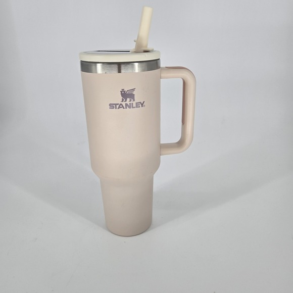 Stanley 40oz Quencher H2.0 Tumbler Blush Pink Handle Cup Aftermarket Lid No Stra - Picture 10 of 11